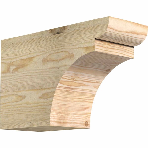 Ekena Millwork Yorktown Rough Sawn Rafter Tail, Douglas Fir, 6"W x 10"H x 16"L RFT06X10X16YOR00RDF - main